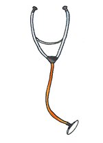 medical images stethoscope color