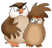 owl clip art big and small owl