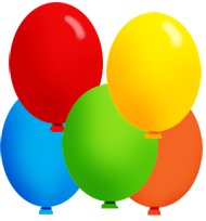 party clip art balloons