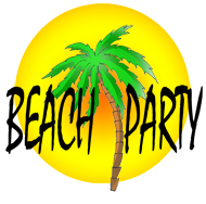 party clip art beach party sun palm