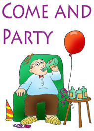 party clip art come and party