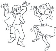 party clip art dancing rock