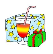 free party clipart drinks presents