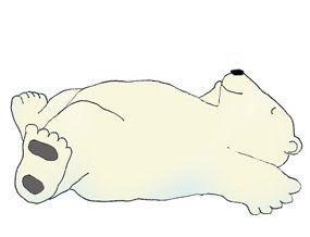 polar bear clip art sleeping polar bear