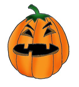 Angry pumpkin head clip art
