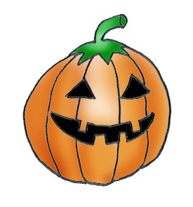 smiling pumpkin clipart