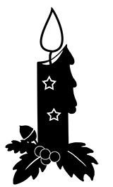 sidebar christmas silhouettes