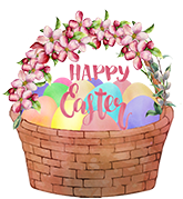 sidebar happy Easter basket