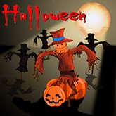 sidebar happy halloween scarecrows