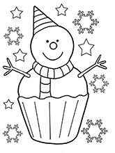 sidebar snowman coloring