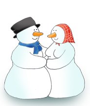 Christmas pictures snowman couple