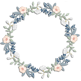 wreath with spring flowers