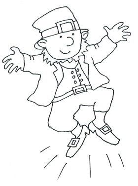 St. Patricks Day dansing leprechaun