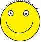 smiley face with funny hair