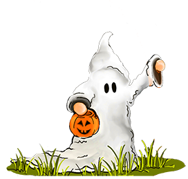 trick-or-treat Halloween ghost
