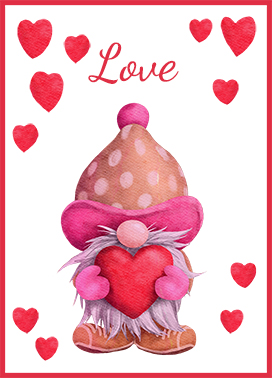 love gnome card