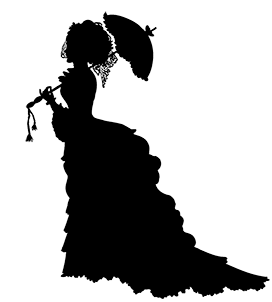 victorian lady silhouette