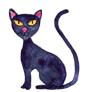watercolor cat clipart