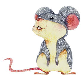 watercolor mouse drawing