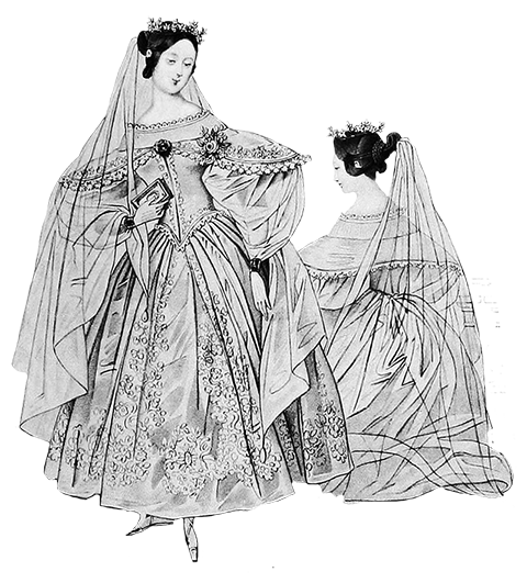 Wedding dress Victorian era