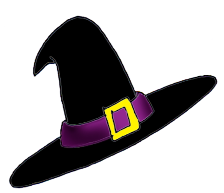 witch hat clip art for Halloween