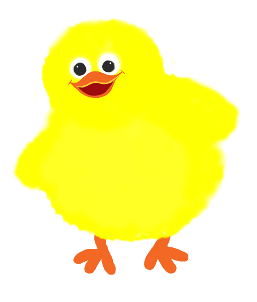 yellow Easter chicken