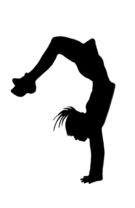 young girl doing gymnastics